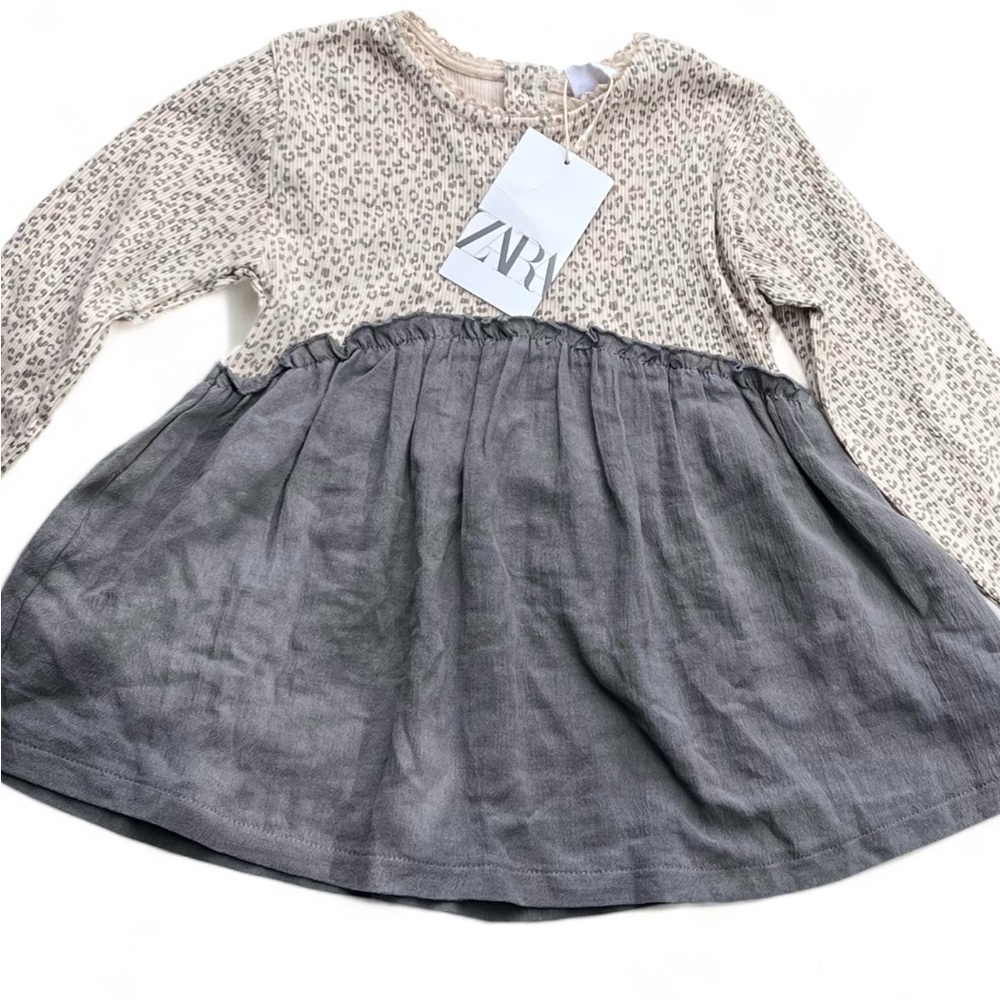 Zara Baby Cheetah Printed Dress NWT